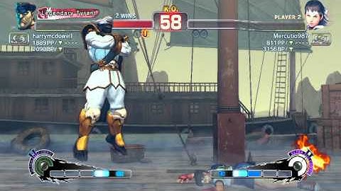 OMEGA Street Fighter IV battle: M. Bison/ Dictator (harrymcdowell) vs Sakura (Mercutio987) EPIC
