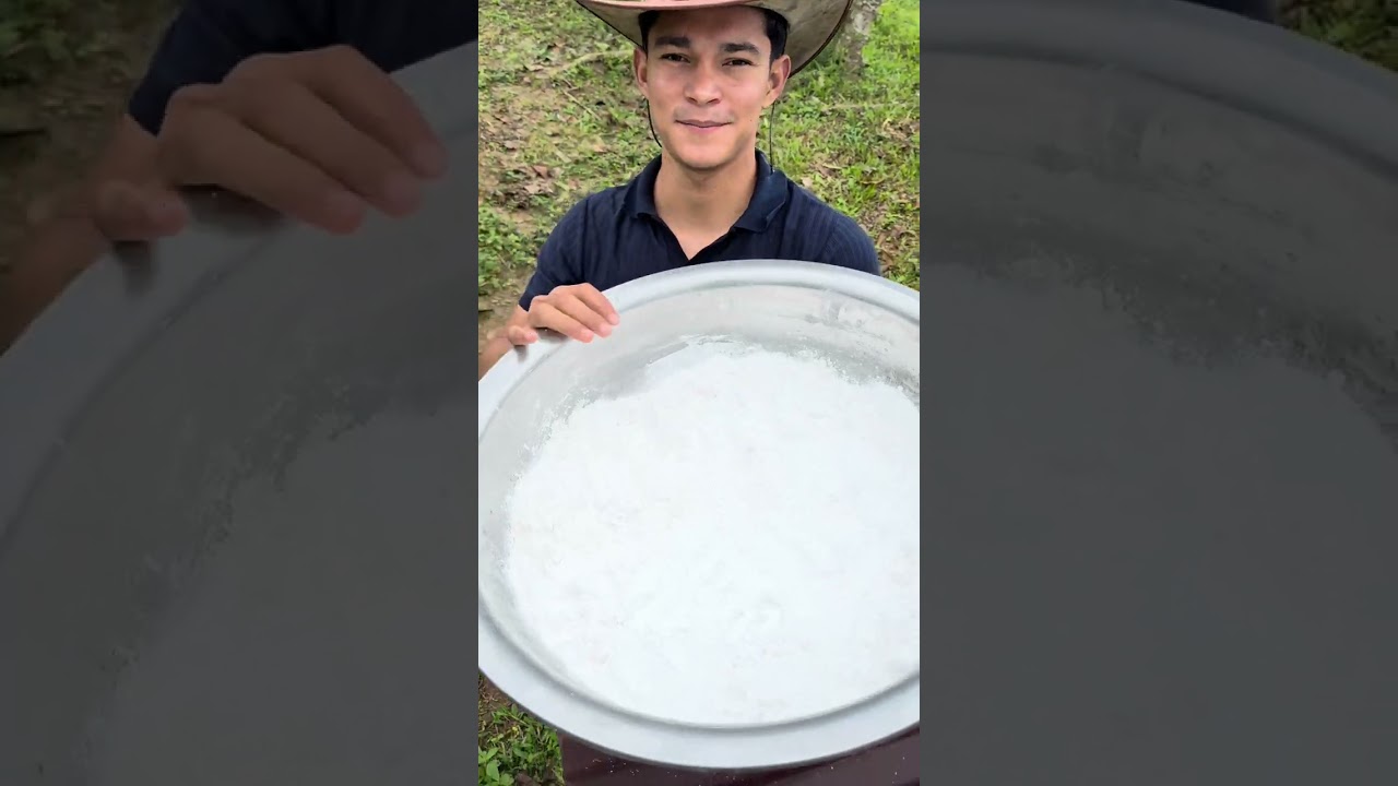 Así como saco el almidón de la yuca en el campo ￼