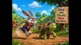 🐢 Slow and Steady Wins the Race | The Tortoise and the Hare, Moral Story for Kids | Animated Cartoon