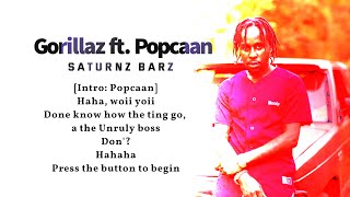 Gorillaz ft. Popcaan - Saturnz Barz (Spirit House) (lyric video)