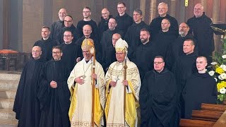 Abtsbenediktion von Abt Mauritius Wilde in der Benediktinerabtei Maria Laach