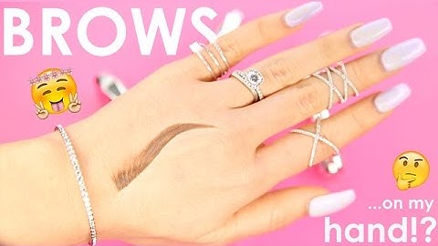 Brow tutorial on my hand!?  | cassieeMUA