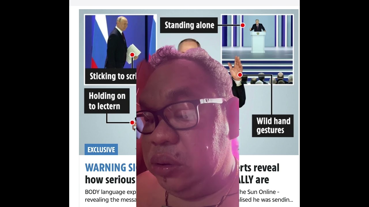 Warning SIGNS Body language experts reveal Putins hidden messages in his deranged speech