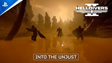 Helldivers 2 - Into the Unjust Launch Trailer | PS5 & PC Games