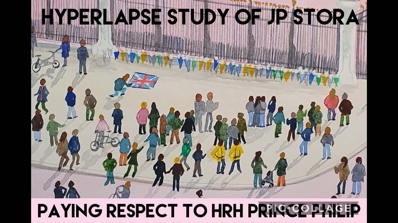 Art study of Jean-Pierre Stora - Watercolour Hyperlapse