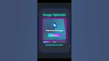 Next-Gen Image Uploader UI – Holographic Galaxy Style in HTML, CSS & JavaScript