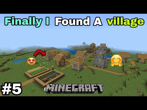 Finally I found a village in our world😎|minecraft |PLAY with risk - YouTube