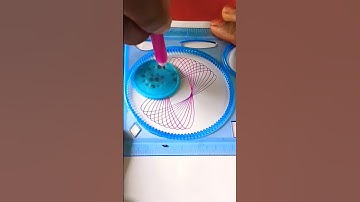 ⭕ How many rotations did the pen make in total ??? #Spirograph #satisfying #shorts #viral
