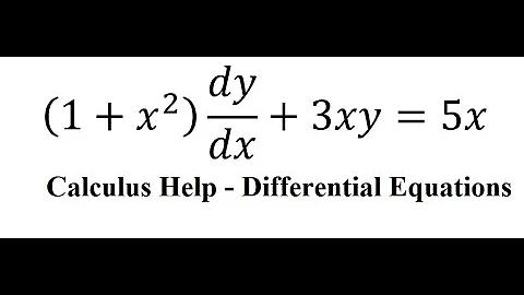 Calculus Help: Linear Differential equations - Integrating Factor - (1+x^2 )  dy/dx+3xy=5x