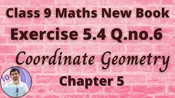 TN 9th Maths Coordinate Geometry Exercise 5.4 Q.no.6 Section Formula