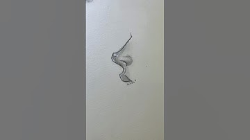 Nose drawing side #howtodraw #art #sketch #drawing #tutorial #shorts