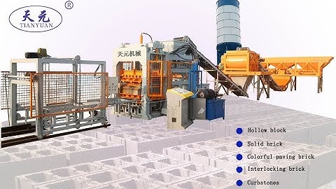 Automatic Concrete hollow block making machine production line QTY8-15 for sale factory directly