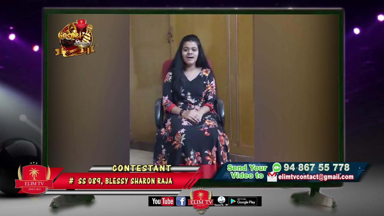 Sheron Raja Gospel Singer Season 1 | # SS 089 | Blessy Sharon Raja - YouTube