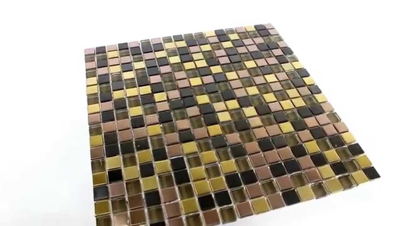 Glas edelstahl metall mosaik fliesen schwarz gold bronze mix youtube