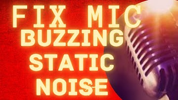 Microphone buzzing noise fix | Remove Mic Buzzing Sound | Static Noise in of Mic on PC Easy Setting