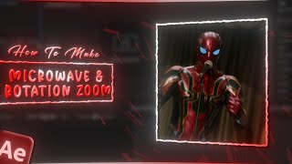 Microwave & Rotation Zoom Tutorial In After Effect