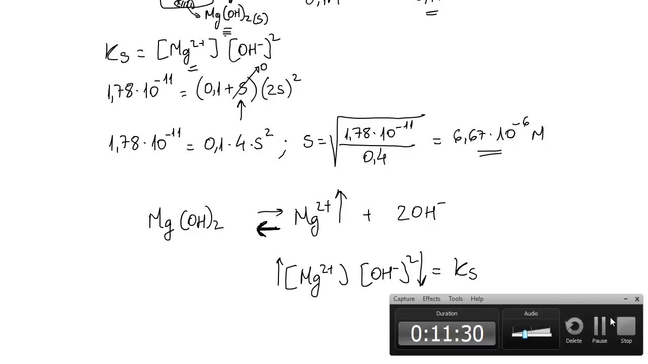 Equilibrio de precipitación del Mg(OH)2 YouTube Equilibrio de precipitación del Mg(OH)2 YouTube