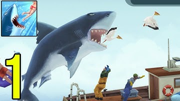 Hungry Shark Evolution - Offline survival game - Gameplay Walkthrough Part 1 (iOS, Android)