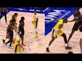 Lebron goes at isaiah stewart  gets called for a tech foul after incident