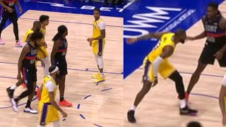 LEBRON GOES AT ISAIAH STEWART \& GETS CALLED FOR A TECH FOUL! AFTER INCIDENT!