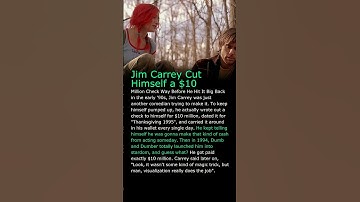 Jim Carrey Wrote Himself a $10Million Check Before He WasFamous CHI9WKnAdGo 02 score30 unknown MV
