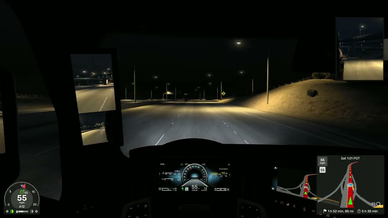 American Truck Simulator #70 Los Angeles-Indio Ethane (No music, chill driving)