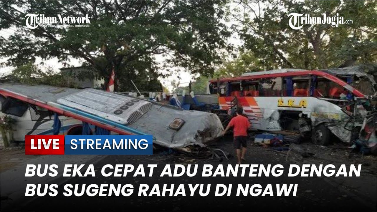 🔴Kecelakaan Maut Bus Eka vs Sugeng Rahayu di Ngawi, 3 Orang Tewas & 15 Lainnya Luka-luka