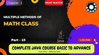 Math class in java | Ch -1 P-15 | Complete Java Course in hindi