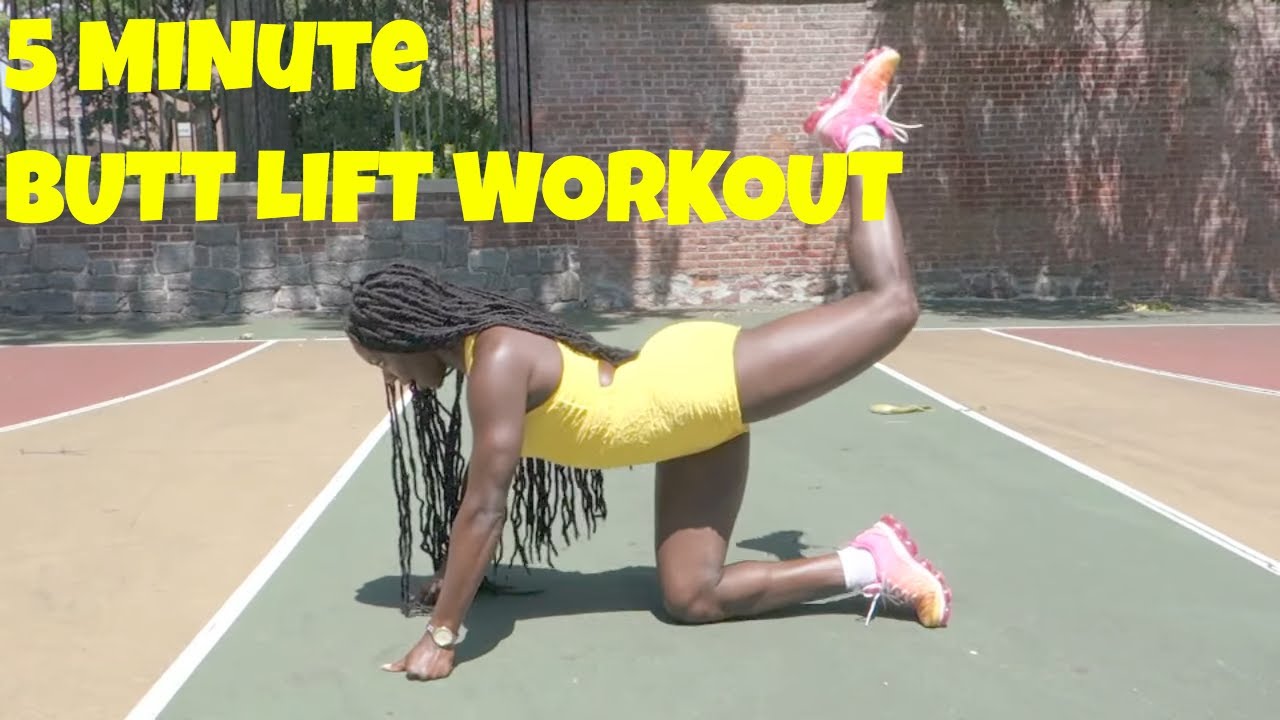 5 Minute Butt and Thigh Workout for a Bigger Butt - Exercises to Lift ...