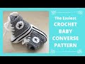 Crochet Converse Baby Booties