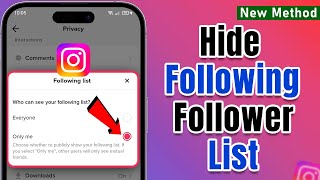 How to Hide Following\/Follower list on Instagram 2024 (Android \& iOS)