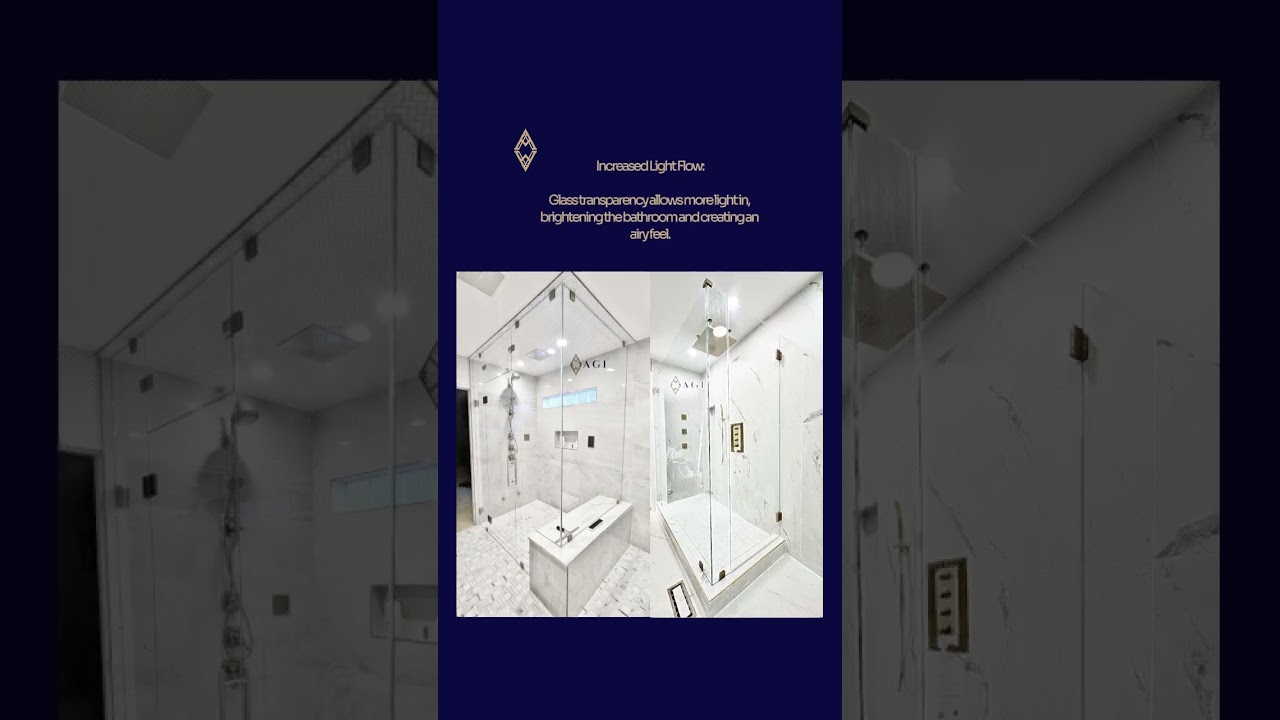 Transform Your Bathroom with Frameless Glass Corner Showers by Apex Glass Industries 🚿✨
