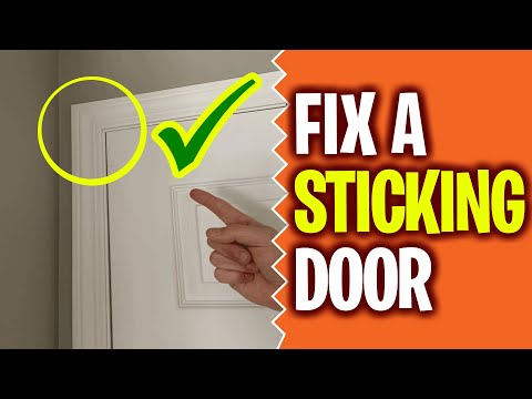 How to Fix a sticky door using a router to trim it