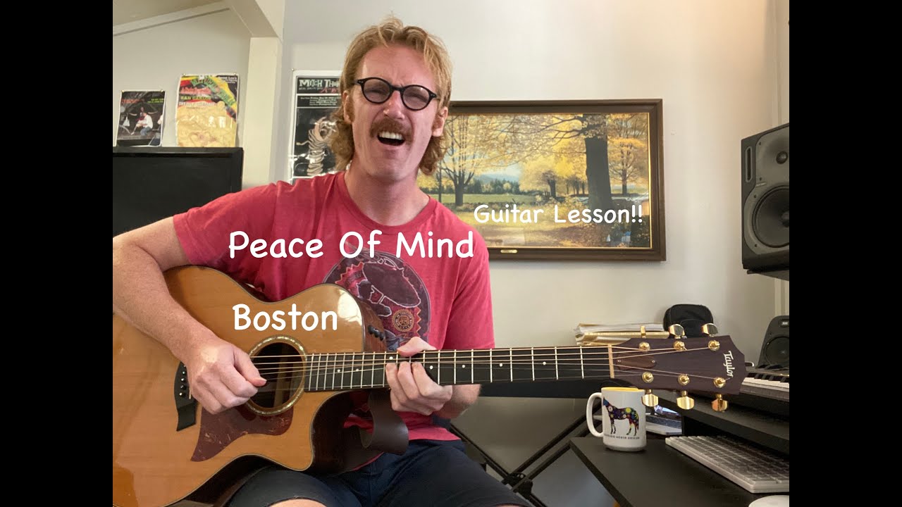 Peace of Mind Guitar Lesson Boston Intro Riff, Verse, Chorus, Bridge Tutorial YouTube
