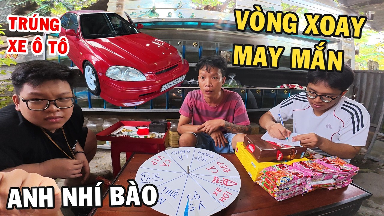Vòng xoay may mắn trúng xe Ô TÔ và cái kết đắng cho Anh Nhí Betta