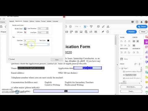 How to Edit Form Fields using Acrobat DC and Save for Reader Users