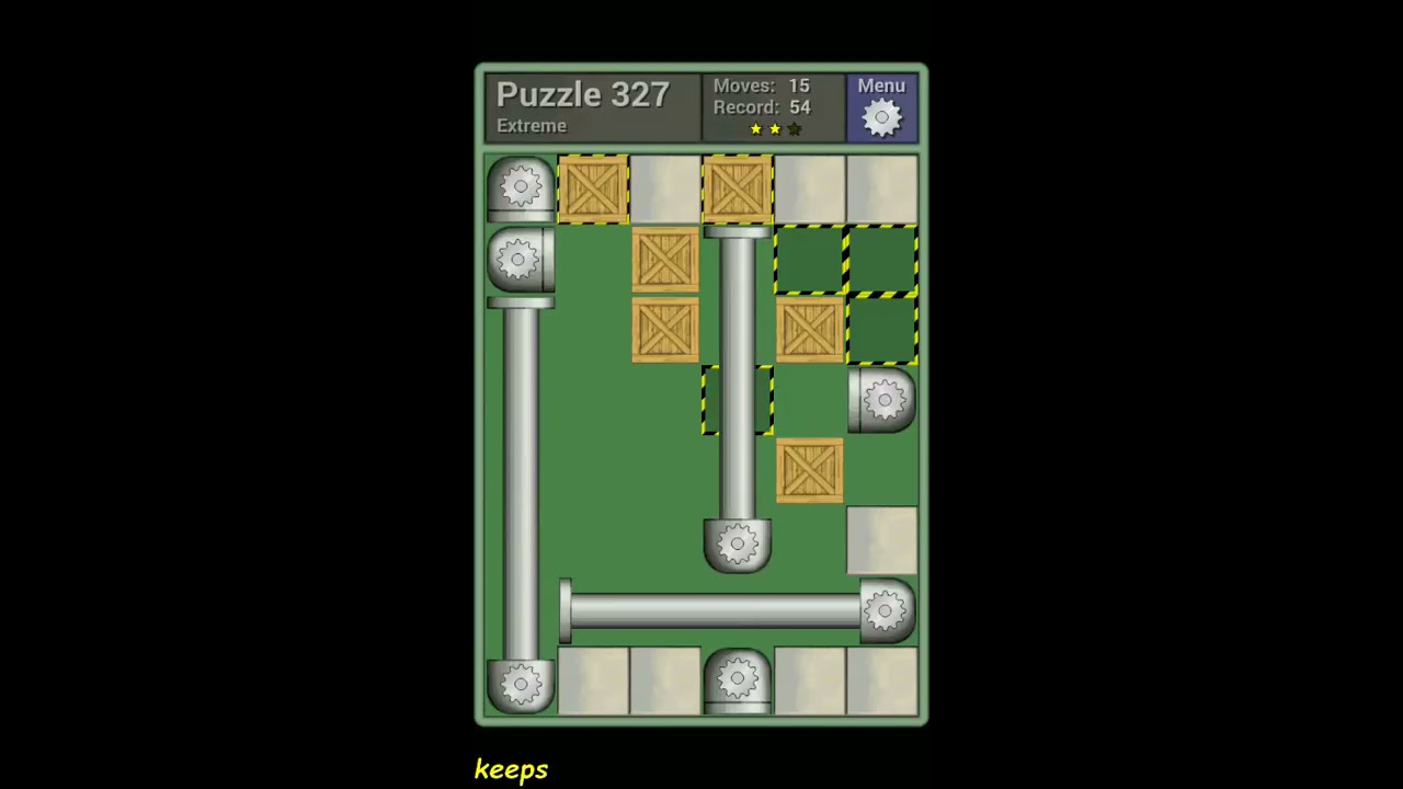 Pushing Machine (Extreme) Level Puzzle 327 - Perfect Solution