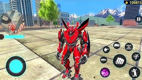 Red Mirage Multiple Transformation Jet Robot Car Game 2020  - Android Gameplay