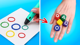 EPIC 3D PEN + HOT GLUE DIY 💡 | 123 GO! CHALLENGE द्वारा सभी के लिए आसान शिल्प