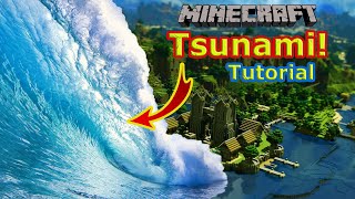 How to make TSUNAMI in Minecraft Bedrock and Java Edition!!