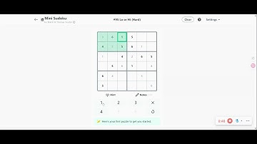 LinkedIn Mini Sudoku Answer Today #95 Lo or Hi #sudoku