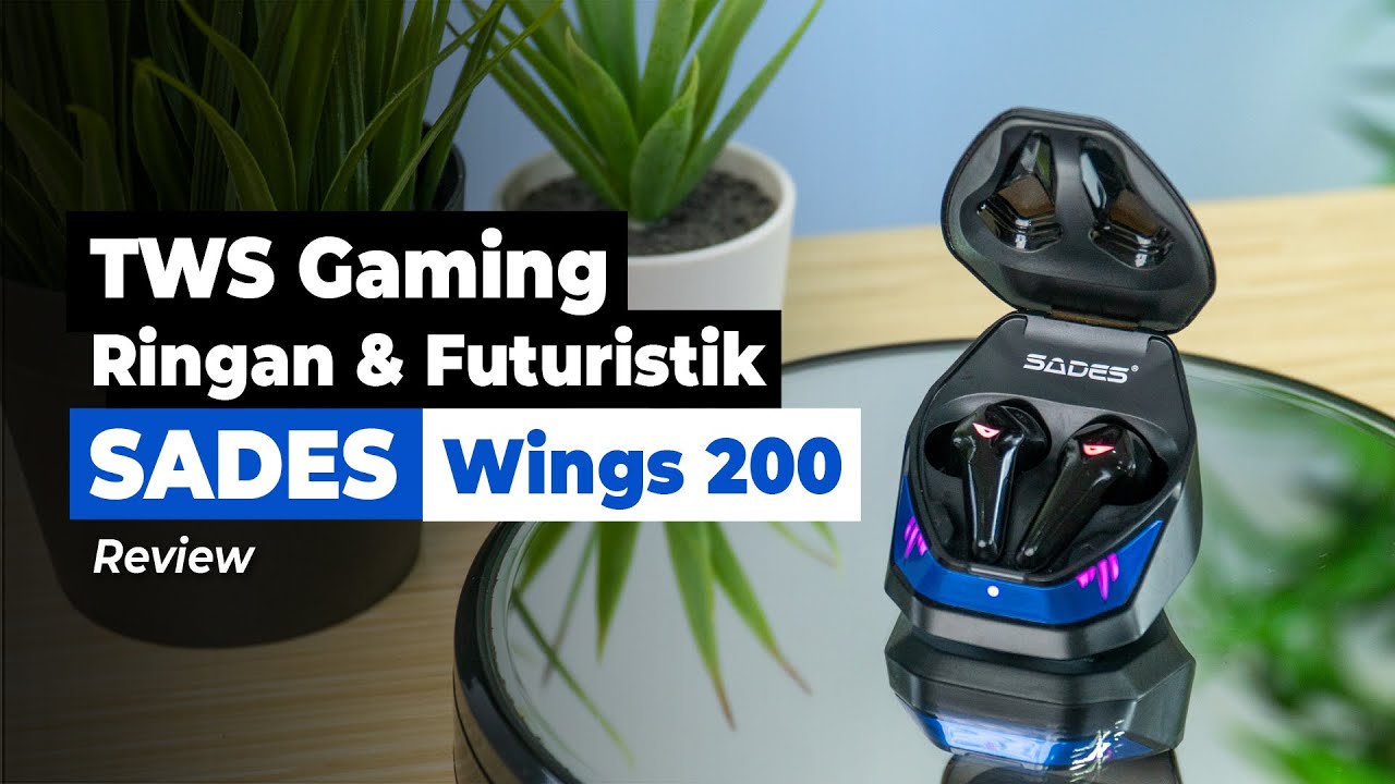TWS Gaming Ringan & Futuristik (Review Sades Wings 200) (eng subt) - YouTube