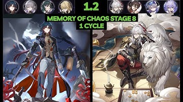 [Honkai Star Rail] 1.2 Memory of Chaos Stage 8 - 3 Stars Clear (1 Cycle)