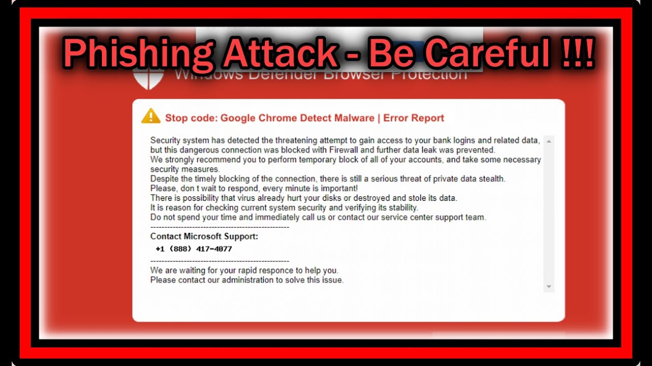 Windows Defender Browser Protection - Stop Code: Google Chrome Detect Malware Error Report