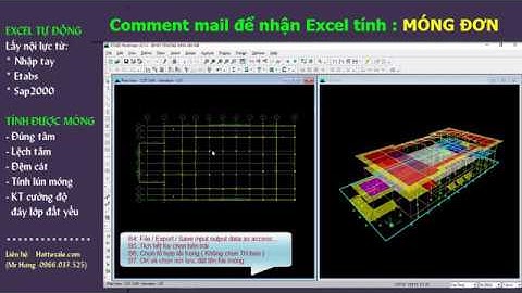 Excel tính móng đơn-Hattesale -Download ở mô tả