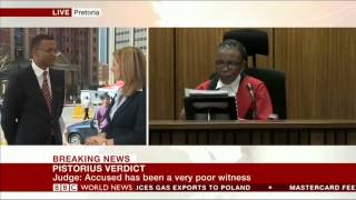 Oscar Pistorius trial verdict: BBC News live coverage from Pretoria