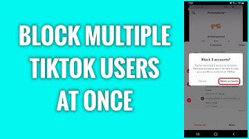 How To Block Multiple TikTok Users At Once