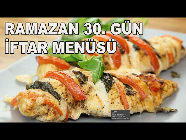 Ramazan 30. Gün İftar Menüsü - Fesleğenli Fırında Tavuk - Avokadol Sos Salata - Ahududulu Sünger Kek