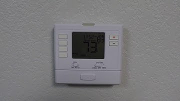 Program Your T705 Programmable Thermostat
