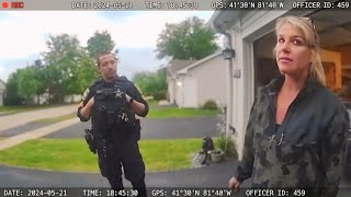 Super Racist Karen Admits Hating Mexican Neighbors – Cop Calls Her Out on Bodycam! 